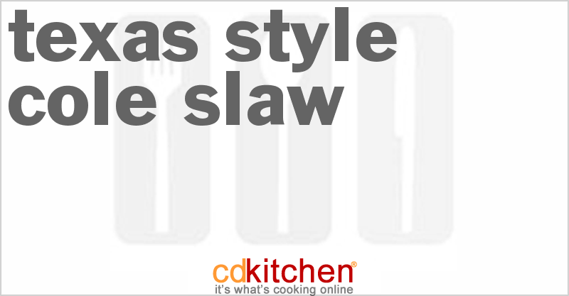 Texas-Style Cole Slaw - CDKitchen.com