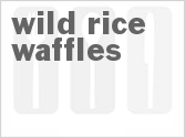 recipe for wild rice waffles