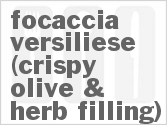 Focaccia Versiliese (Crispy Olive & Herb Filling)