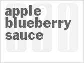 recipe for apple blueberry sauce