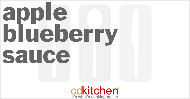 Apple Blueberry Sauce - CDKitchen.com