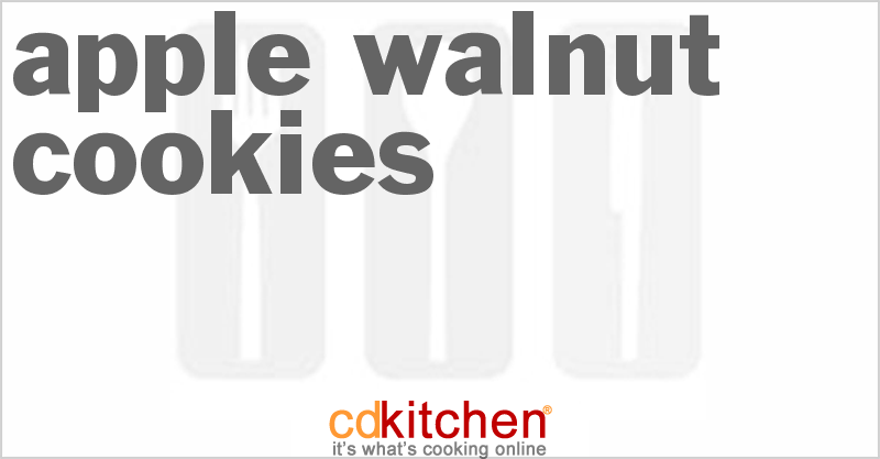 Apple Walnut Cookies - CDKitchen.com