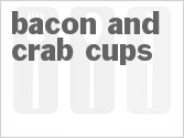 recipe for bacon and crab cups