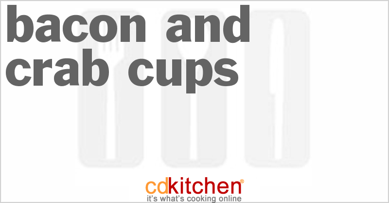 Bacon and Crab Cups - CDKitchen.com