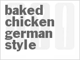 recipe for baked chicken, german-style