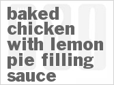 recipe for baked chicken with lemon pie filling sauce