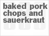 recipe for baked pork chops and sauerkraut