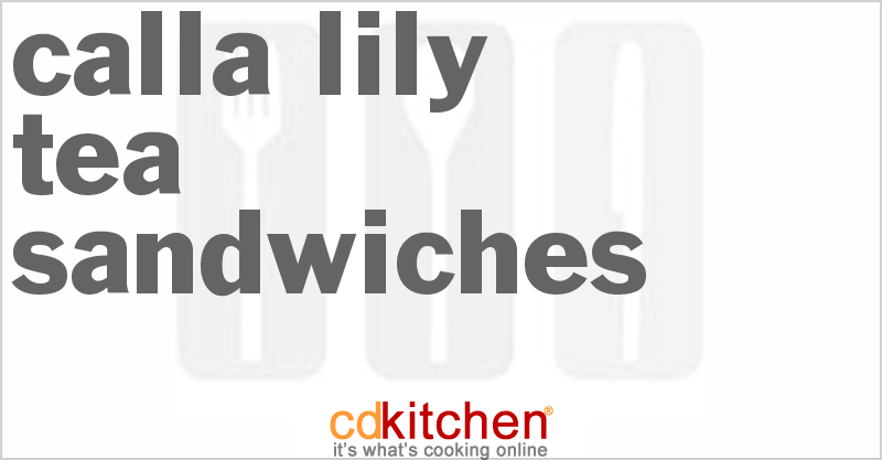 Calla Lily Tea Sandwiches - CDKitchen.com