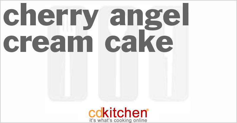 Cherry Angel Cream Cake - CDKitchen.com