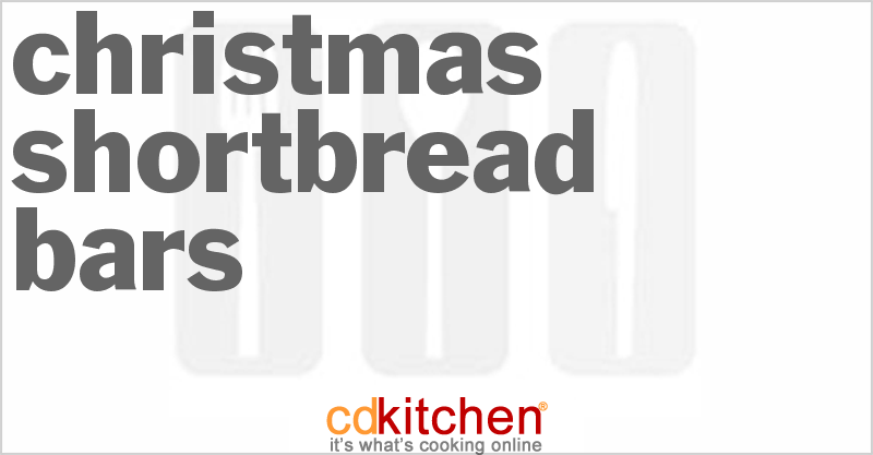 Christmas Shortbread Bars - CDKitchen.com