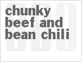 recipe for chunky beef and bean chili