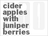 recipe for pressure cooker cider apples with juniper berries