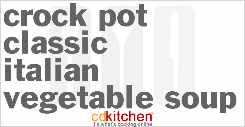 Classic Italian Vegetable Soup - CDKitchen.com