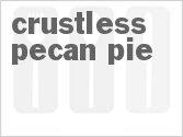 recipe for crustless pecan pie