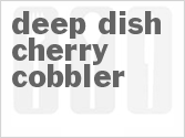 recipe for deep-dish cherry cobbler