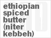 recipe for ethiopian spiced butter (niter kebbeh)