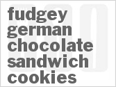 recipe for fudgey german chocolate sandwich cookies