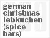 recipe for german christmas lebkuchen (spice bars)