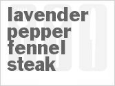 recipe for lavender-pepper-fennel steak