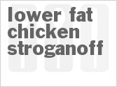 recipe for lower fat chicken stroganoff