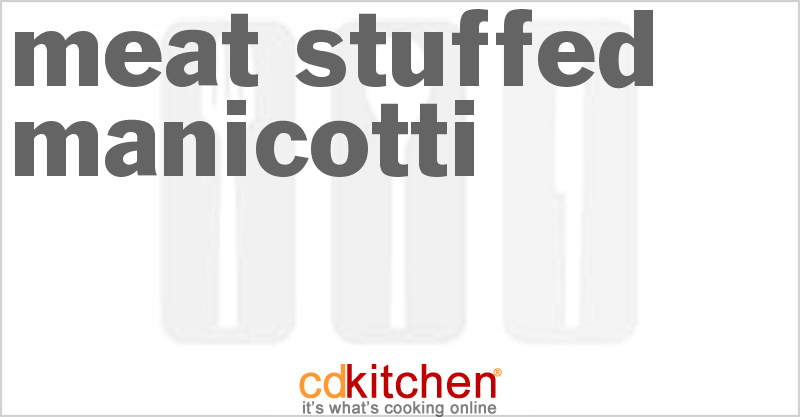 Meat-Stuffed Manicotti - CDKitchen.com