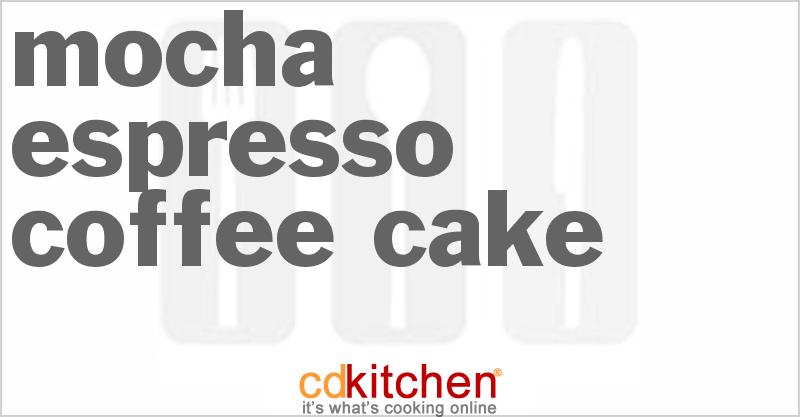 Mocha Espresso Coffee Cake - CDKitchen.com