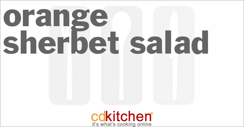 Orange Sherbet Salad - CDKitchen.com