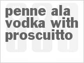 recipe for penne ala vodka with proscuitto
