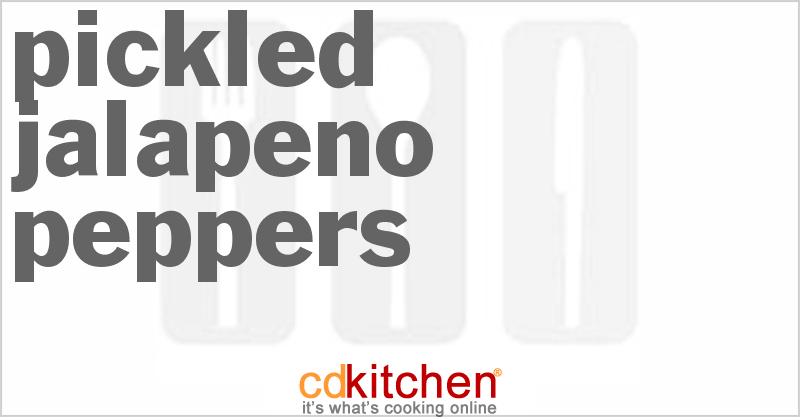 Pickled Jalapeno Peppers - CDKitchen.com