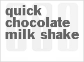 recipe for quick chocolate milkshake