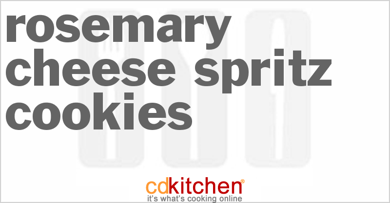 Rosemary-Cheese Spritz Cookies - CDKitchen.com