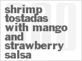 recipe for shrimp tostadas with mango and strawberry salsa