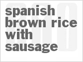 recipe for spanish brown rice with sausage