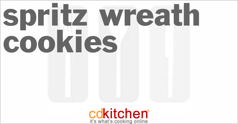 Spritz Wreath Cookies - CDKitchen.com