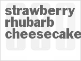 recipe for strawberry rhubarb cheesecake