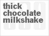 recipe for thick chocolate milkshake