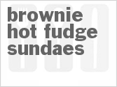 Brownie Hot Fudge Sundaes