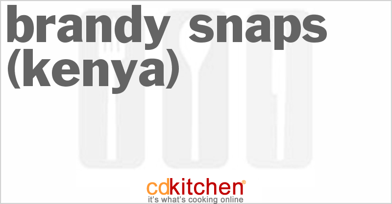 Brandy Snaps (Kenya) - CDKitchen.com