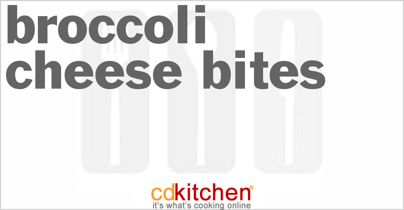 Broccoli Cheese Bites - CDKitchen.com