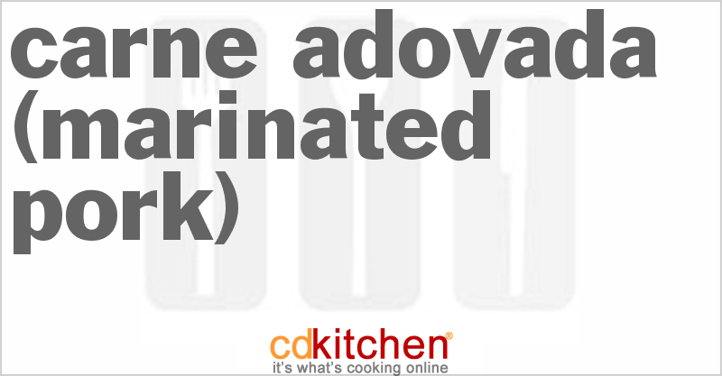 Carne Adovada (Marinated Pork) - CDKitchen.com