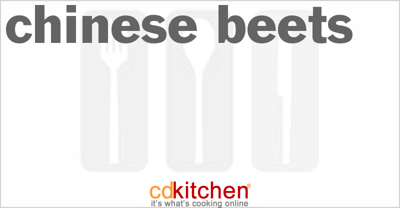 Chinese Beets - CDKitchen.com