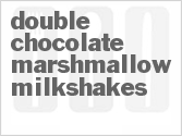 recipe for double chocolate marshmallow milkshakes