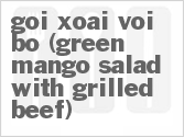 recipe for goi xoai voi bo (green mango salad with grilled beef)