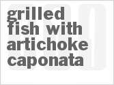 recipe for grilled fish with artichoke caponata