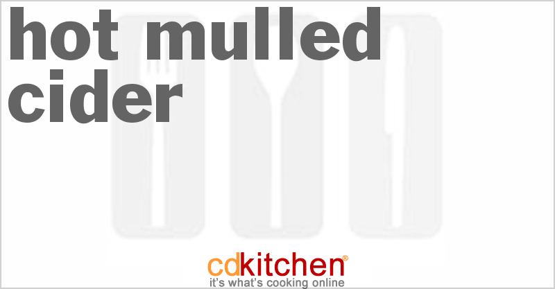 Hot Mulled Cider - CDKitchen.com