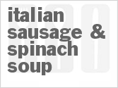 recipe for italian sausage & spinach soup