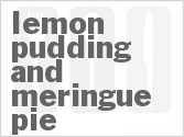 recipe for lemon pudding and meringue pie