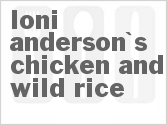 recipe for loni anderson's chicken and wild rice