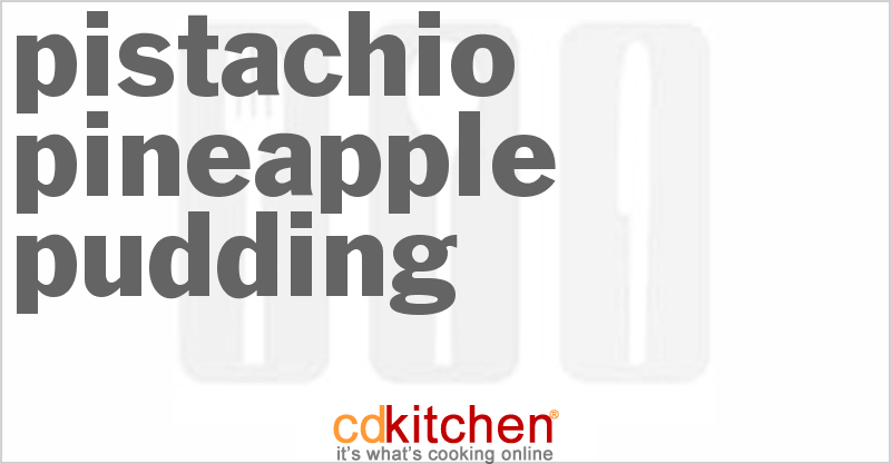 Pistachio Pineapple Pudding - CDKitchen.com