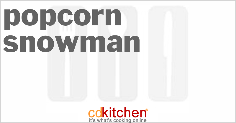 Popcorn Snowman - CDKitchen.com